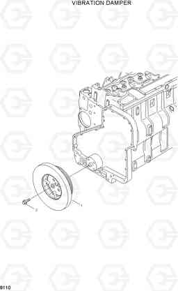 8110 VIBRATION DAMPER HL760(#1001-#1301), Hyundai