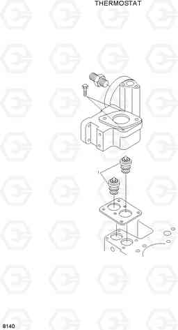 8140 THERMOSTAT HL760(#1001-#1301), Hyundai