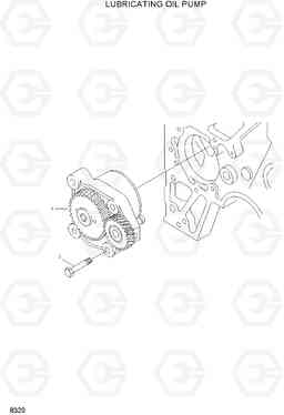 8320 LUBRICATING OIL PUMP HL760(#1001-#1301), Hyundai