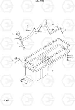 8340 OIL PAN HL760(#1001-#1301), Hyundai