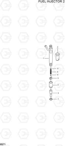 8371 FUEL INJECTOR 2 HL760(#1001-#1301), Hyundai