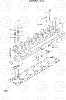 8380 CYLINDER HEAD HL760(#1001-#1301), Hyundai