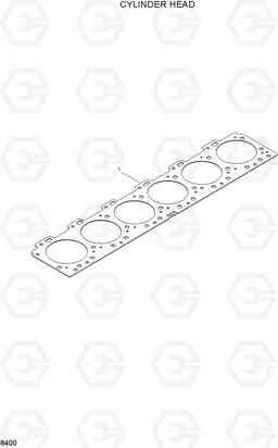 8400 CYLINDER HEAD HL760(#1001-#1301), Hyundai