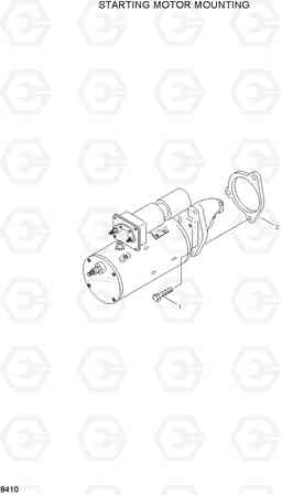 8410 STARTING MOTOR MOUNTING HL760(#1001-#1301), Hyundai