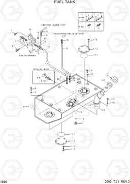 1020 FUEL TANK HL760(#1302-), Hyundai