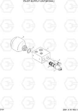 2131 PILOT SUPPLY UNIT(#1344-) HL760(#1302-), Hyundai