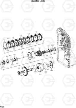 3200 CLUTCH(K1) HL760(#1302-), Hyundai