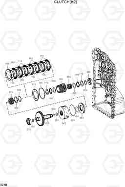 3210 CLUTCH(K2) HL760(#1302-), Hyundai