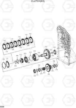 3220 CLUTCH(K3) HL760(#1302-), Hyundai