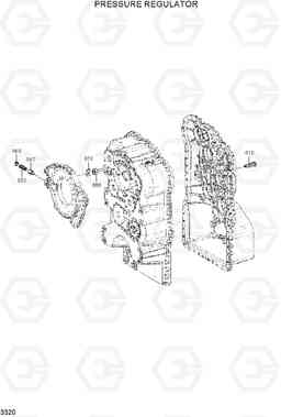 3320 PRESSURE REGULATOR HL760(#1302-), Hyundai