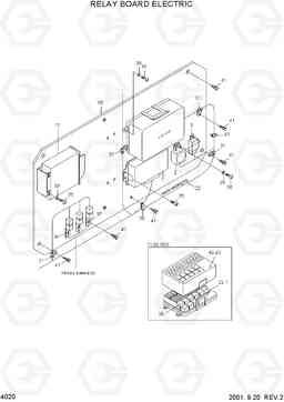 4020 RELAY BOARD ELECTRIC HL760(#1302-), Hyundai