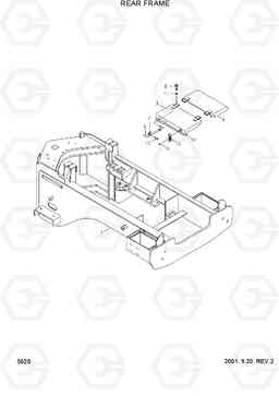 5020 REAR FRAME HL760(#1302-), Hyundai