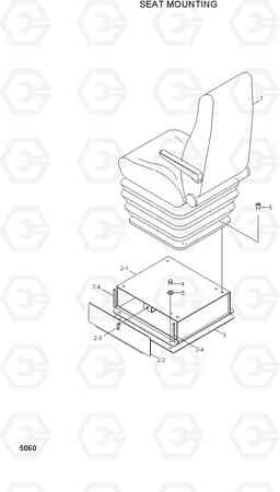5060 SEAT MOUNTING HL760(#1302-), Hyundai