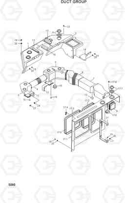 5080 DUCT GROUP HL760(#1302-), Hyundai