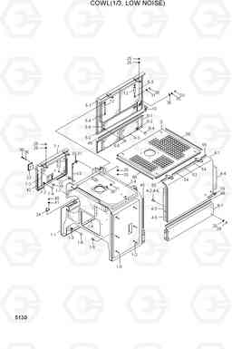 5130 COWL(1/3, LOW NOISE) HL760(#1302-), Hyundai