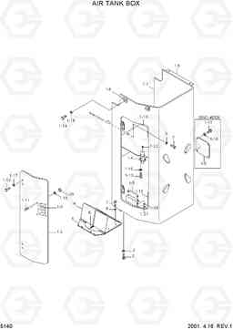 5140 AIR TANK BOX HL760(#1302-), Hyundai