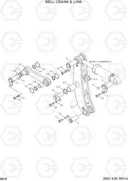 6010 BELL CRANK & LINK HL760(#1302-), Hyundai