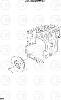 8110 VIBRATION DAMPER HL760(#1302-), Hyundai