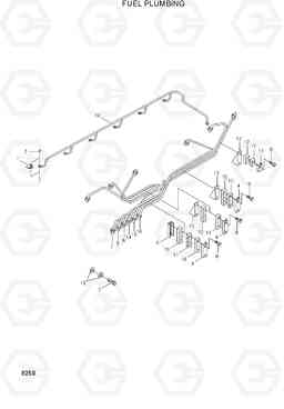 8250 FUEL PLUMBING HL760(#1302-), Hyundai