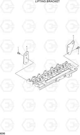 8290 LIFTING BRACKET HL760(#1302-), Hyundai