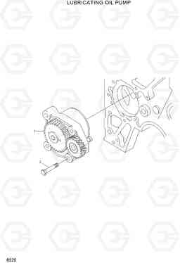 8320 LUBRICATING OIL PUMP HL760(#1302-), Hyundai