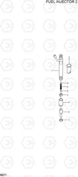 8371 FUEL INJECTOR 2 HL760(#1302-), Hyundai