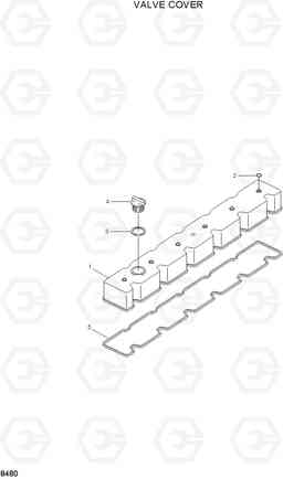 8480 VALVE COVER HL760(#1302-), Hyundai