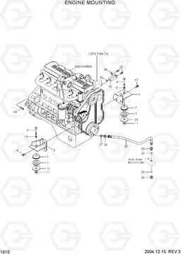 1010 ENGINE MOUNTING HL760-7, Hyundai