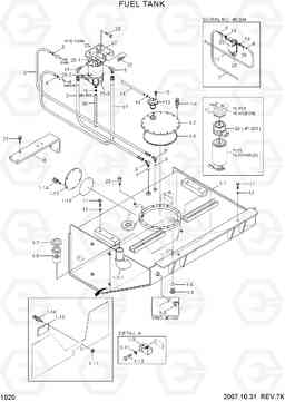 1020 FUEL TANK HL760-7, Hyundai