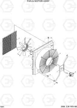 1031 FAN & MOTOR ASSY HL760-7, Hyundai