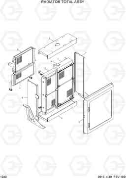 1040 RADIATOR TOTAL ASSY HL760-7, Hyundai