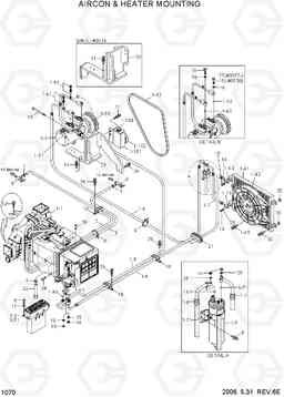 1070 AIRCON & HEATER MOUNTING HL760-7, Hyundai