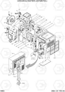 1080A AIRCON & HEATER UNIT(#0756-) HL760-7, Hyundai