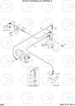 3040 PILOT HYDRAULIC PIPING 2 HL760-7, Hyundai