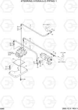 3060 STEERING HYDRAULIC PIPING 1 HL760-7, Hyundai