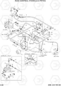 3160 RIDE CONTROL HYDRAULIC PIPING HL760-7, Hyundai