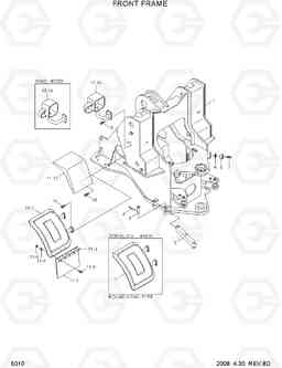 5010 FRONT FRAME HL760-7, Hyundai