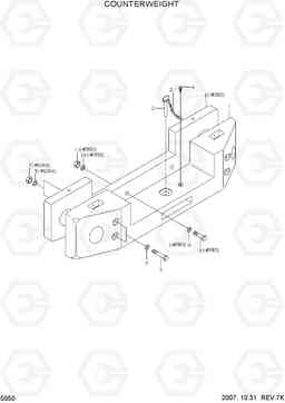 5050 COUNTERWEIGHT HL760-7, Hyundai