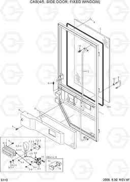 5110 CAB(4/5, SIDE DOOR, FIXED WINDOW) HL760-7, Hyundai