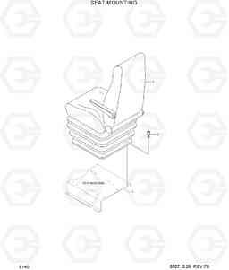 5140 SEAT MOUNTING HL760-7, Hyundai