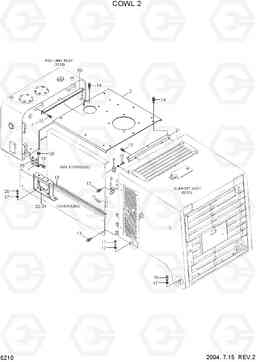 5210 COWL 2 HL760-7, Hyundai