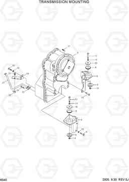 6040 TRANSMISSION MOUNTING HL760-7, Hyundai