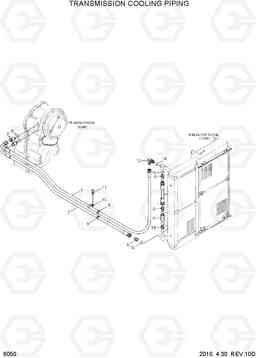 6050 TRANSMISSION COOLING PIPING HL760-7, Hyundai