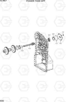 6200 POWER TAKE OFF HL760-7, Hyundai