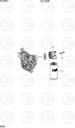 6300 FILTER HL760-7, Hyundai