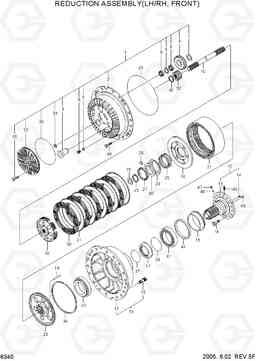 6340 REDUCTION ASSEMBLY(LH/RH, FRONT) HL760-7, Hyundai