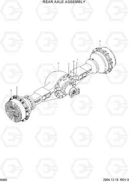 6360 REAR AXLE ASSEMBLY HL760-7, Hyundai