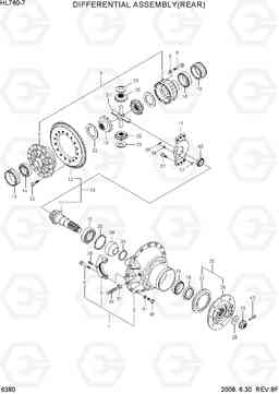 6380 DIFFERENTIAL ASSEMBLY(REAR) HL760-7, Hyundai