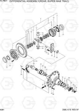 6381 DIFFERENTIAL ASSY(REAR, SUPER MAX TRAC) HL760-7, Hyundai