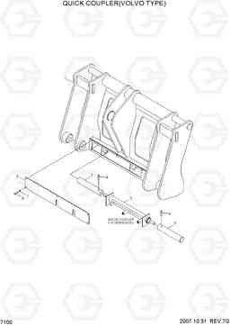 7100 QUICK COUPLER(VOLVE TYPE) HL760-7, Hyundai